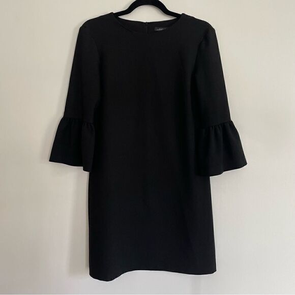 Zara Bell Sleeve Black Dress EUC Women’s Size Small - Picture 2 of 7